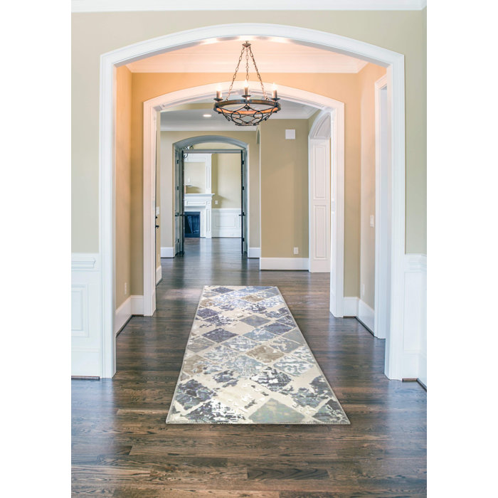 Ebern Designs Loewen Print Absorbent Soft NonSlip Kitchen Mat